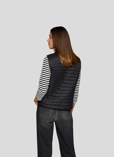 Rabe black zip gilet 55-213870