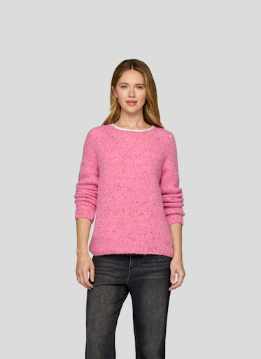 Rabe Soft Pink Alpaca Blend Sweater in a Relaxed Fit 55-222616