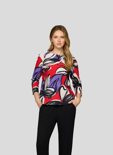 Rabe large floral print top 55-213358