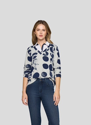 Rabe sweater with undershirt 55-114366