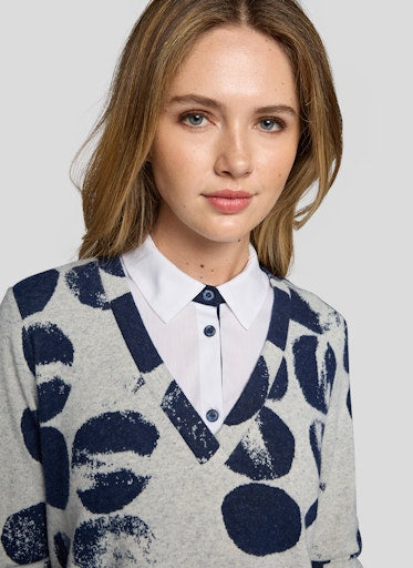 Rabe sweater with undershirt 55-114366