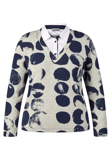 Rabe sweater with undershirt 55-114366