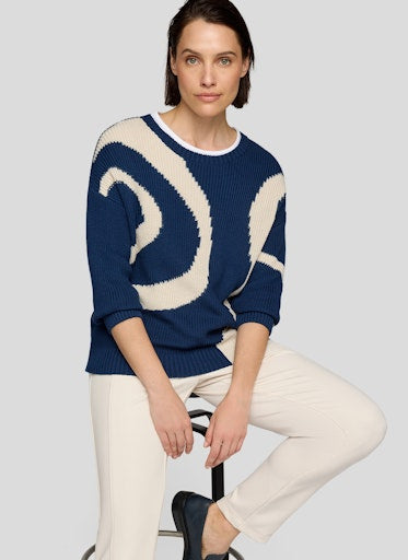Rabe patterned sweater 55-214605