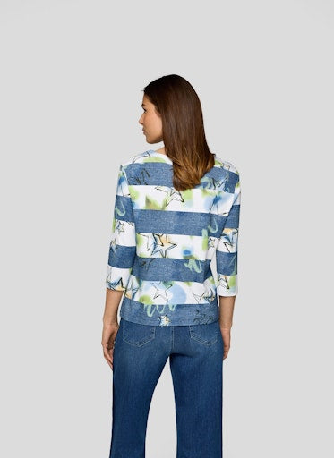 Rabe stripe and patterned top 55-111357