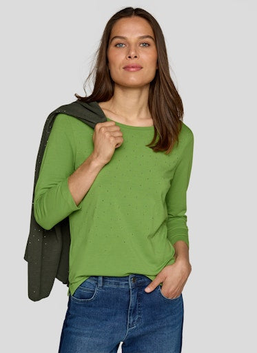 Rabe 3/4 sleeve studded t-shirt 55-211302
