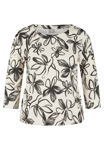 Rabe 3/4 sleeve floral print top 55-213351