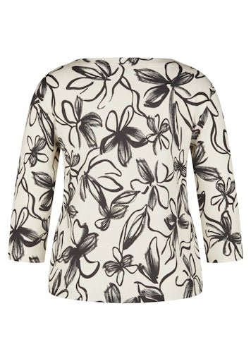 Rabe 3/4 sleeve floral print top 55-213351