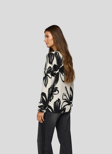 Rabe floral print sweater 55-213600