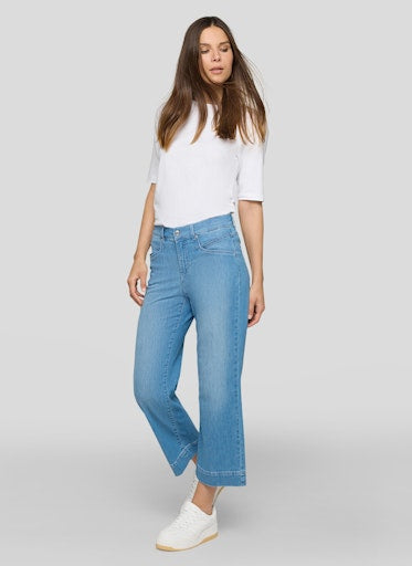 Rabe White Classic Cotton T-Shirt Round Neck Short Sleeve with Stretch 56-117330