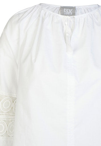 Rabe White 3/4 Sleeve Cotton Top