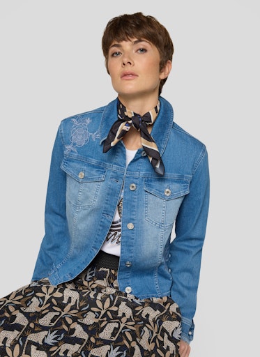 Rabe Black Leopard Print Square Scarf 56-118941