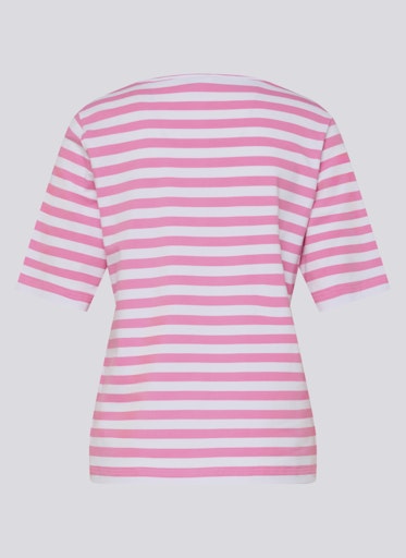 Rabe Crocus & White Stripe T-Shirt – Round Neck, Short Sleeve