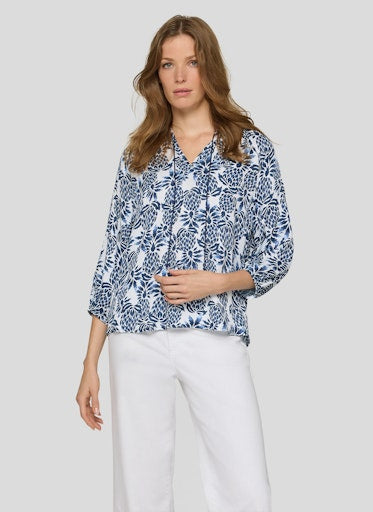 Rabe Blue Print Loose Fit Top
