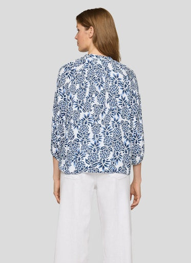 Rabe Blue Print Loose Fit Top