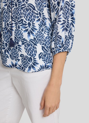 Rabe Blue Print Loose Fit Top