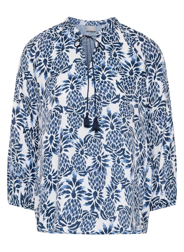 Rabe Blue Print Loose Fit Top
