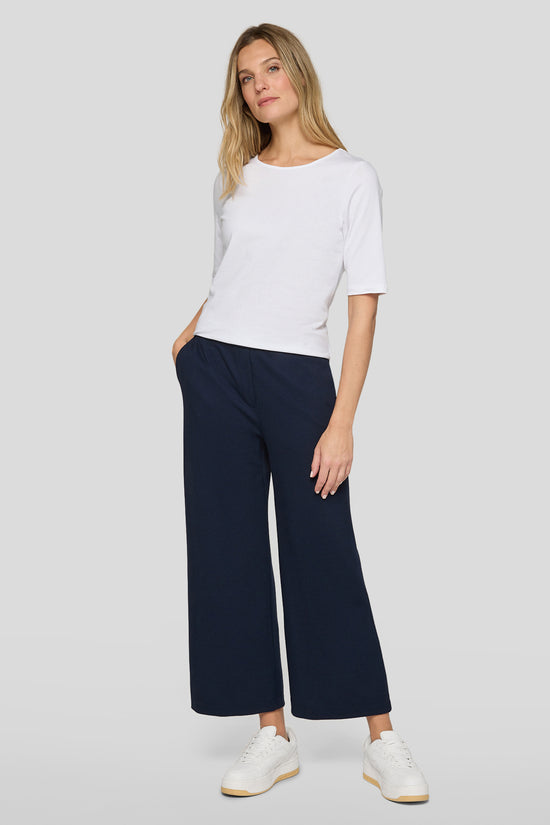 Rabe Marine Wide Leg Cropped Trousers 56-114455