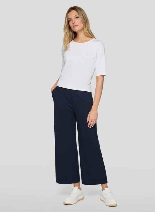 Rabe Marine Wide Leg Cropped Trousers 56-114455