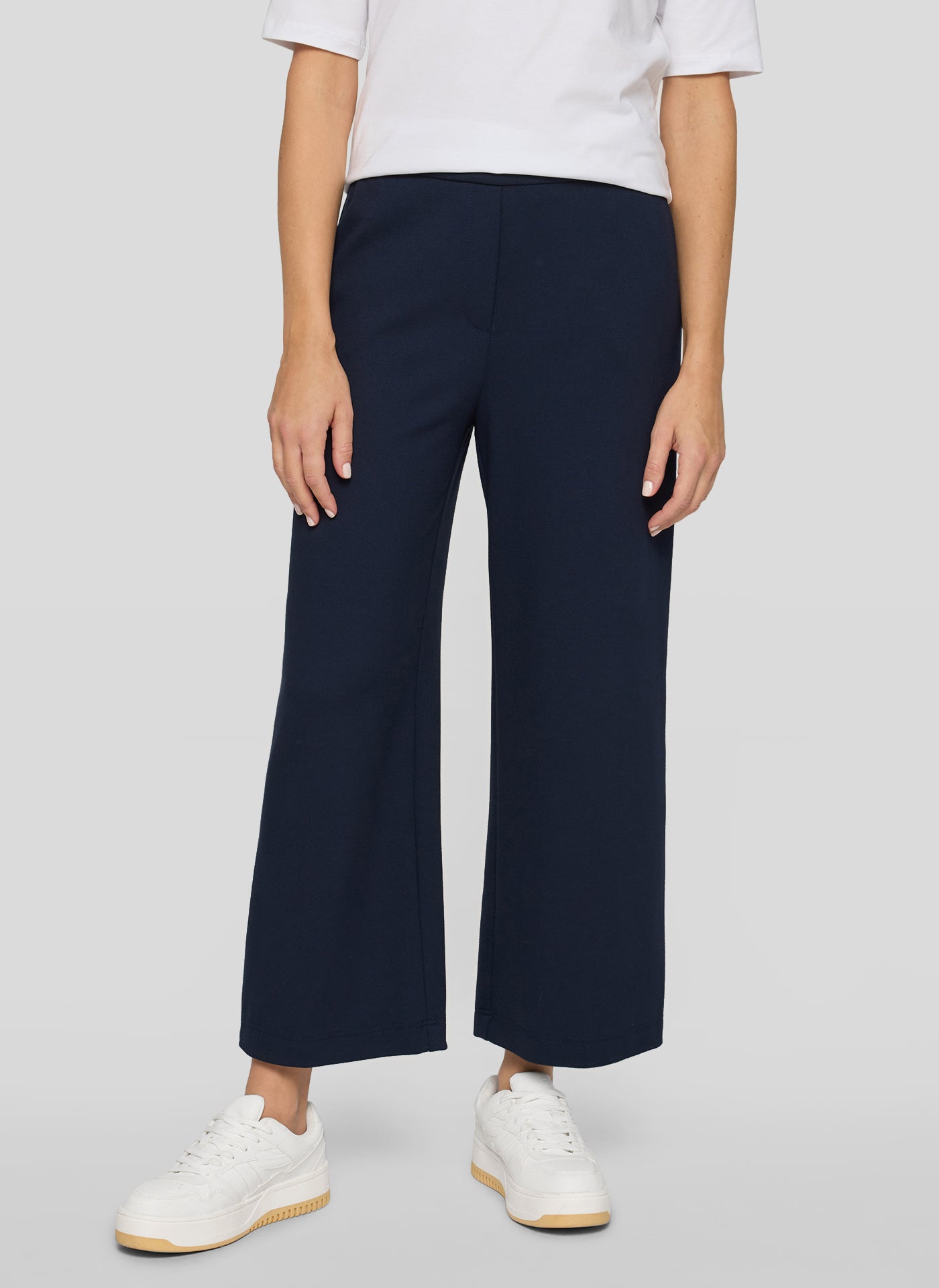 Rabe Marine Wide Leg Cropped Trousers 56-114455