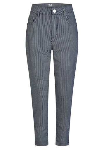 Rabe Marine Fine Stripe Slim Leg 5-Pocket Trousers