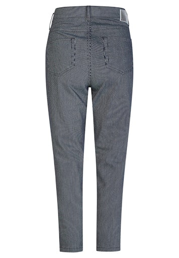Rabe Marine Fine Stripe Slim Leg 5-Pocket Trousers