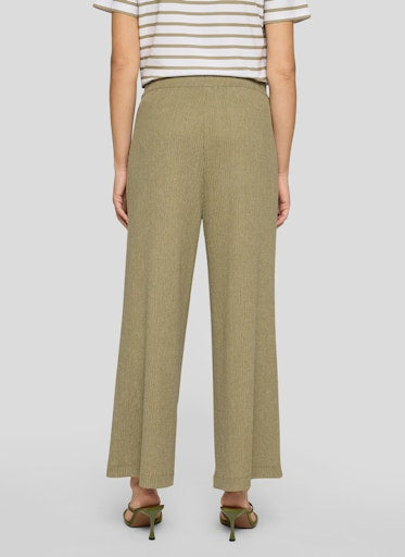 Rabe Thyme Green Wide-Leg Cropped Trousers