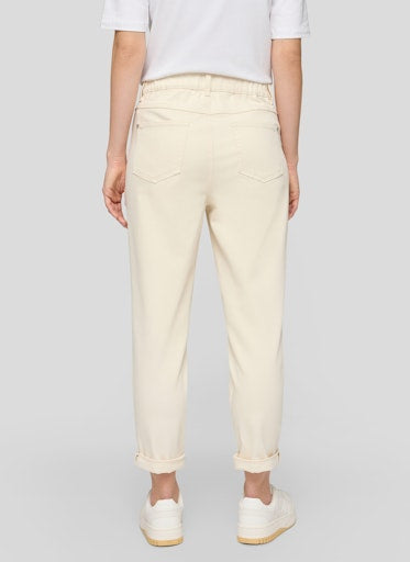 Rabe Ivory Slim‑Leg Cropped Jeans with Stretch 56-118153