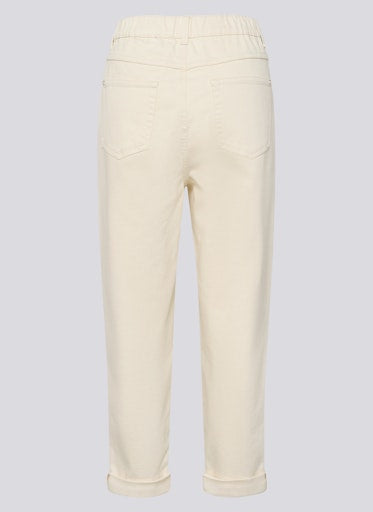 Rabe Ivory Slim‑Leg Cropped Jeans with Stretch 56-118153