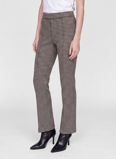 Rabe Black Herringbone Slim Leg Trousers – Stretch Fabric & Elasticated Waist