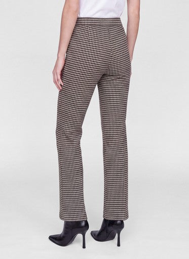 Rabe Black Herringbone Slim Leg Trousers – Stretch Fabric & Elasticated Waist