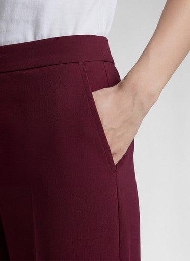 Rabe Merlot Wide Leg Trousers with Elasticated Waistband