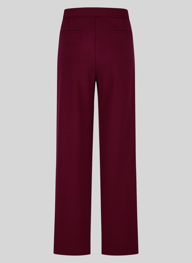 Rabe Merlot Wide Leg Trousers with Elasticated Waistband