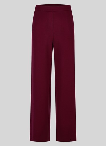 Rabe Merlot Wide Leg Trousers with Elasticated Waistband