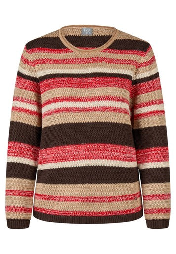 Rabe Chilli Stripe Cotton Mix Crew Neck Sweater