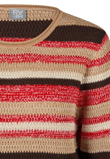 Rabe Chilli Stripe Cotton Mix Crew Neck Sweater