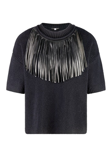 Riani faux leather tassel sweater 577260