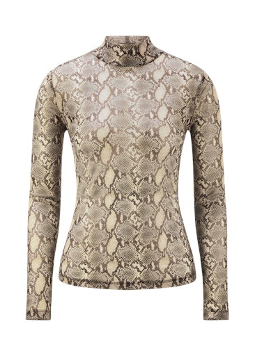 Riani snake print mesh top 588990