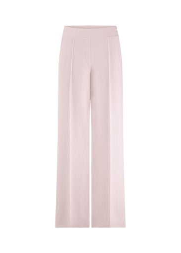 Riani Soft Pink Wide Leg Trousers with Elasticated Pull On Waistband 393190