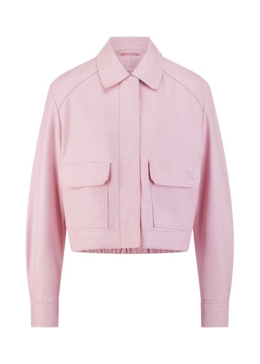 Riani Light Pink Soft Nappa Leather Jacket 631040