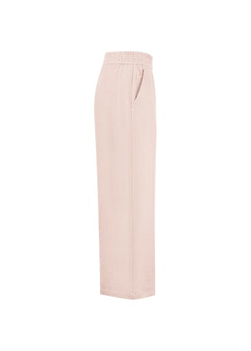 Riani Blush Pink Slip-On Linen Trousers