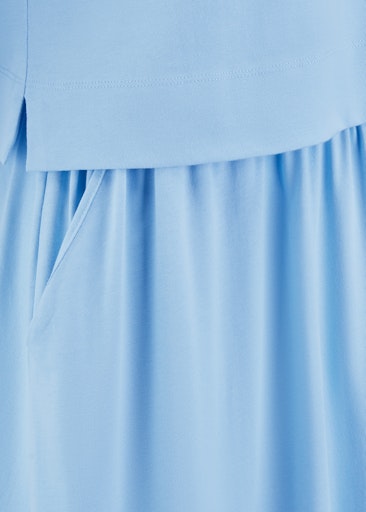 Riani Blue Wave Sleeveless Midi Dress with Over Top 646970 7909