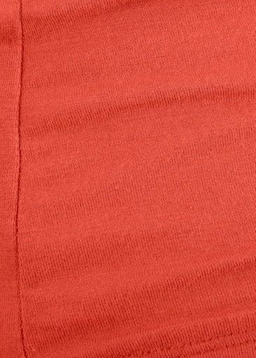 Riani Ember Orange 1/2 Sleeve Turtle Neck Top