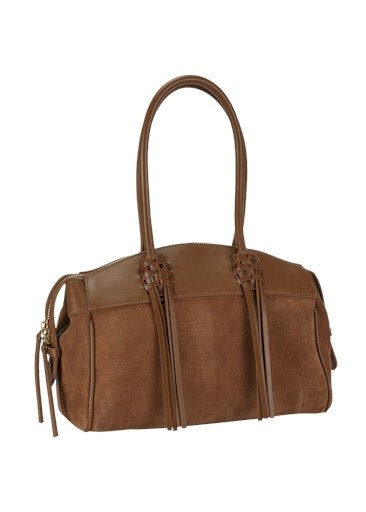 Riani Pecan Suede Leather Bag