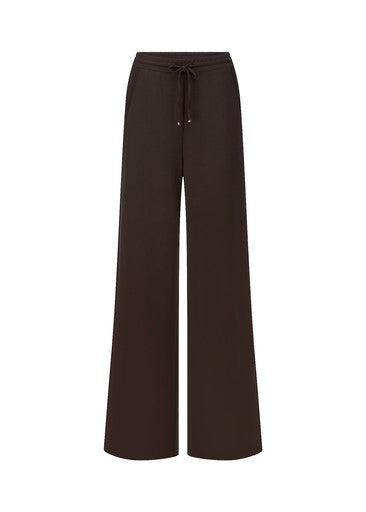 Riani Ebony Wide Leg Trousers – Soft Stretch Pull-On Trousers with Drawstring Waist