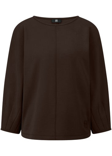 Riani Ebony Oversized Top – Soft Stretch Round Neck with 3/4 Sleeves