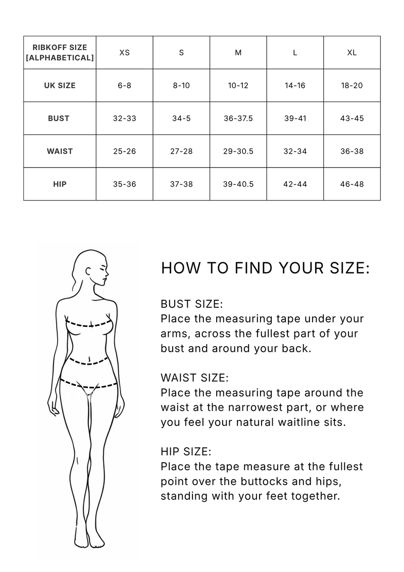 Joseph Ribkoff sizing guide