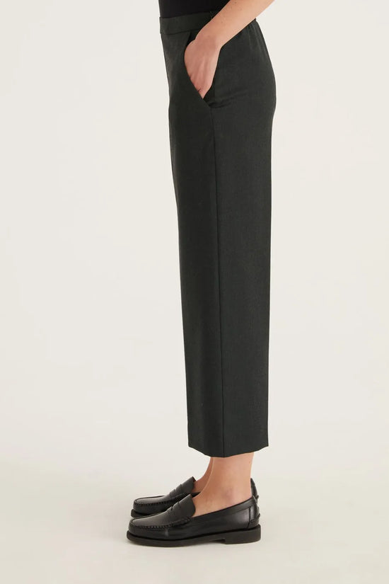 Rosso 35 dark green wool blend trouser S6524PA