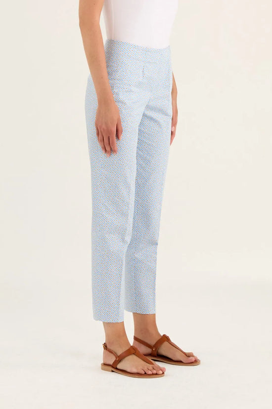 Rosso crop print trousers S6797P