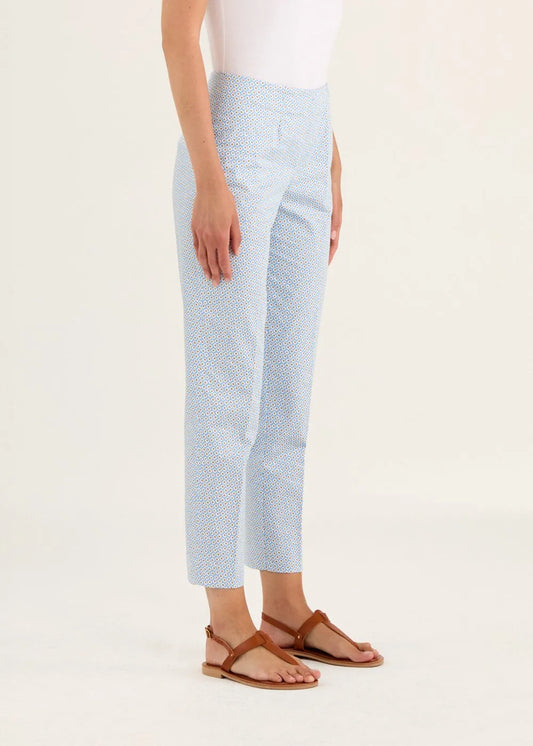 Rosso crop print trousers S6797P