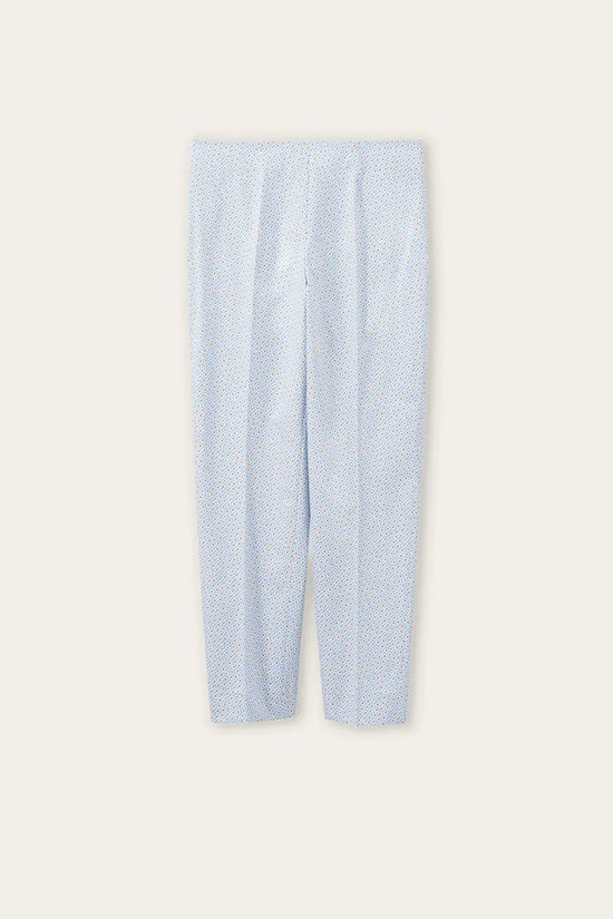 Rosso crop print trousers S6797P